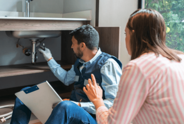 5 Critical Insurance Coverages Contractors Often Overlook - Worker checking the pipes under the sink